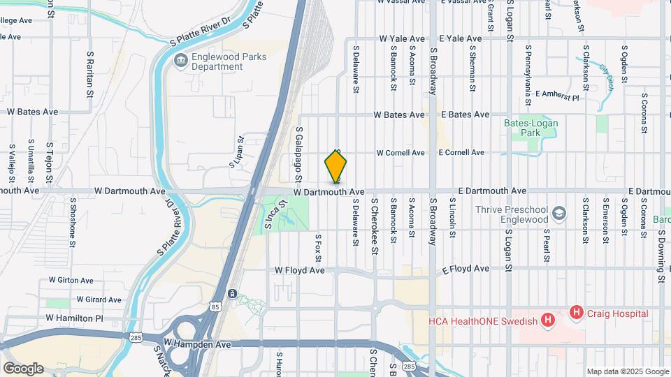 3073 S Elati St Map and Location Details