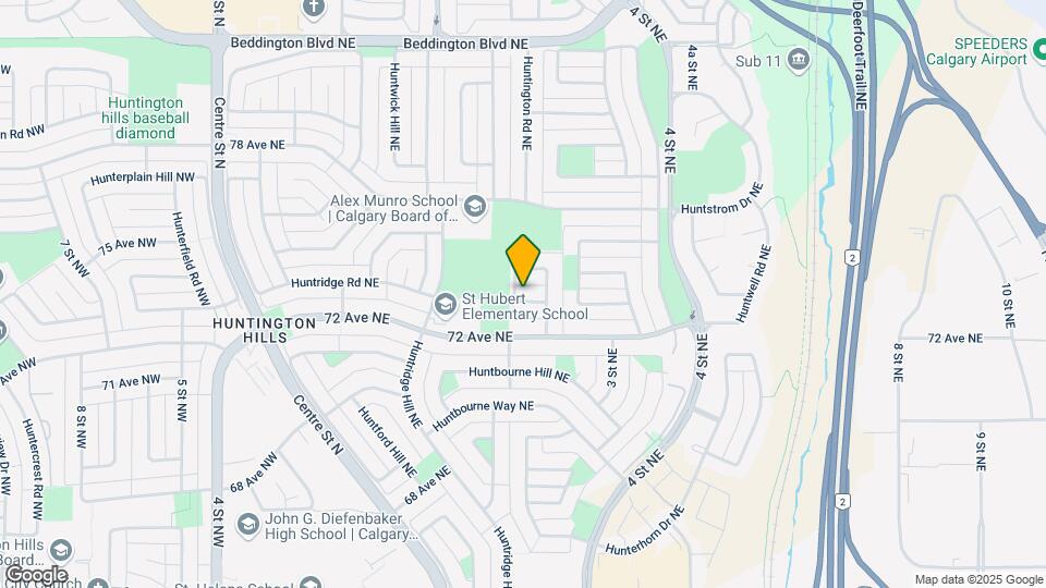 64 Huntley Close NE Map and Location Details