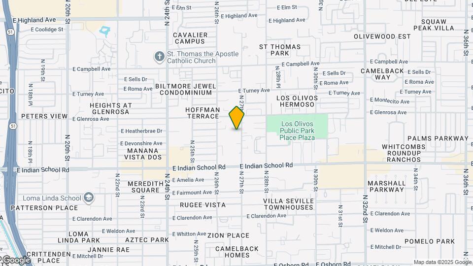 4216 N 27th St Map and Location Details