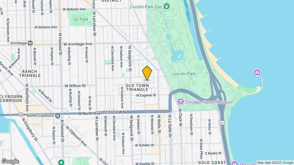 236 W Willow St Map and Location Details
