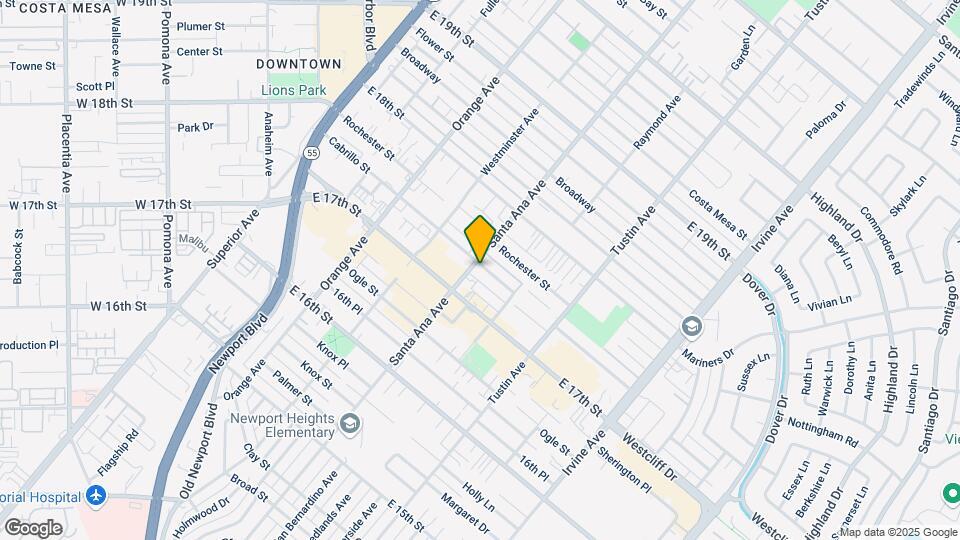1730 Santa Ana Ave Map and Location Details