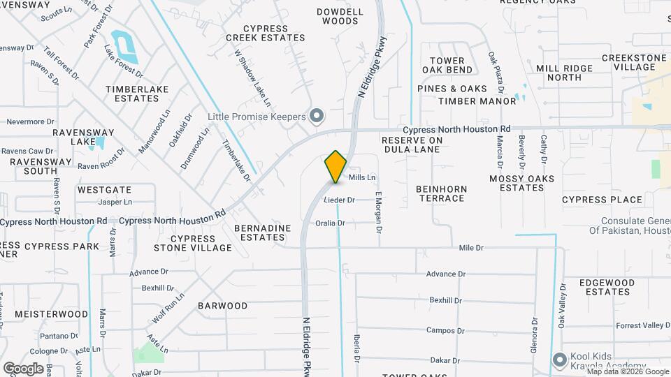 12014 N Eldridge Pkwy Map and Location Details