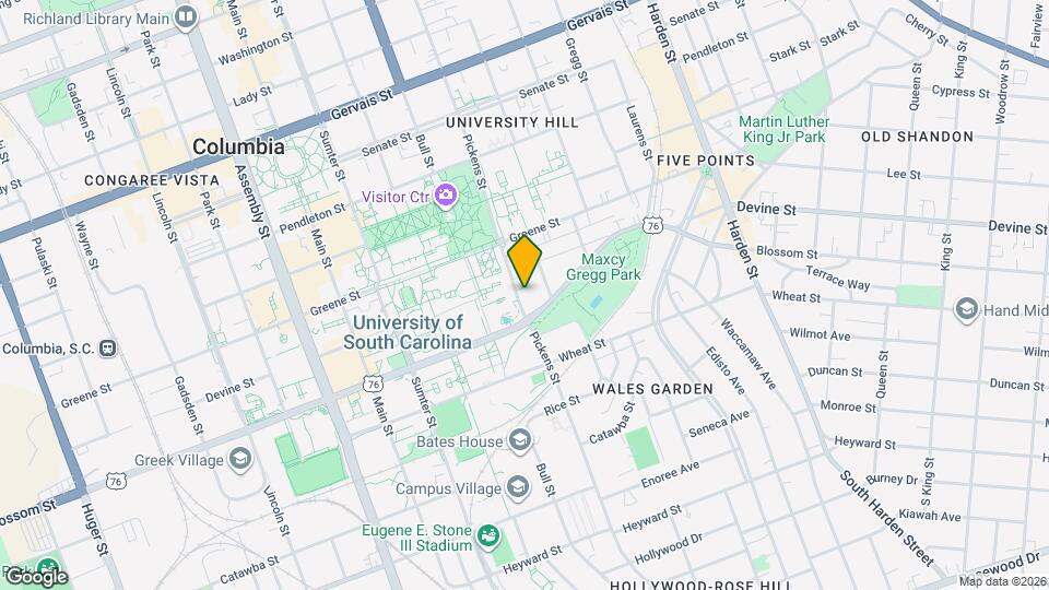 616 Pickens St Map and Location Details