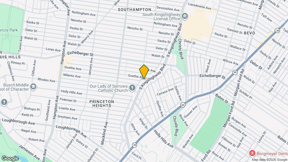 5617 S Kingshighway Blvd, Unit 2ndfl Mapa y Detalles de la Ubicación
