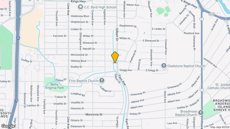 3804 Gilbert Dr Map and Location Details