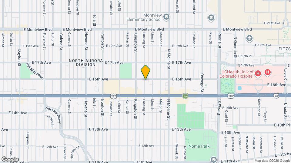 1588 Lansing St Mapa y Detalles de la Ubicación