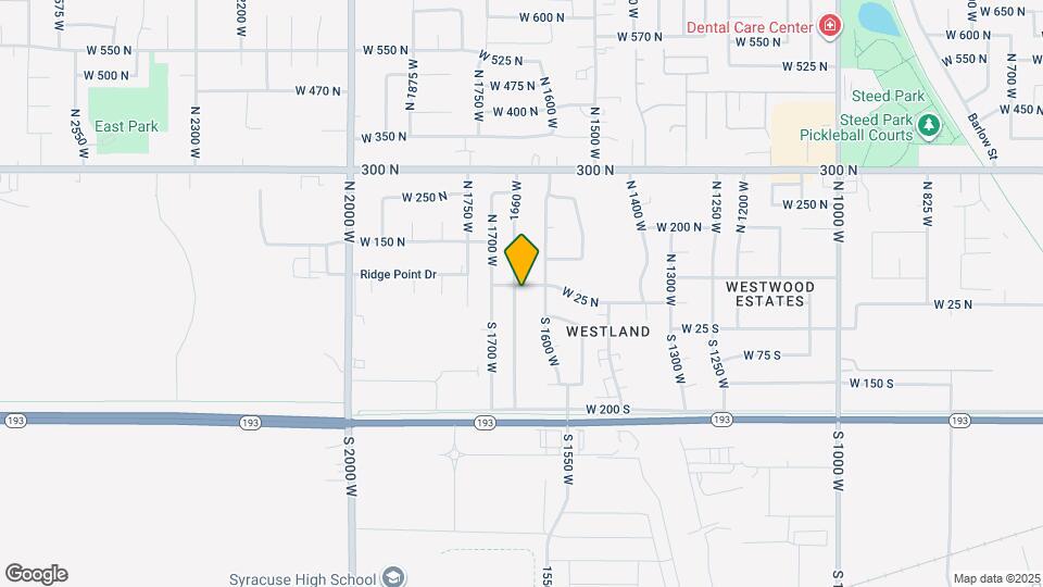 1645 W 25 N Map and Location Details