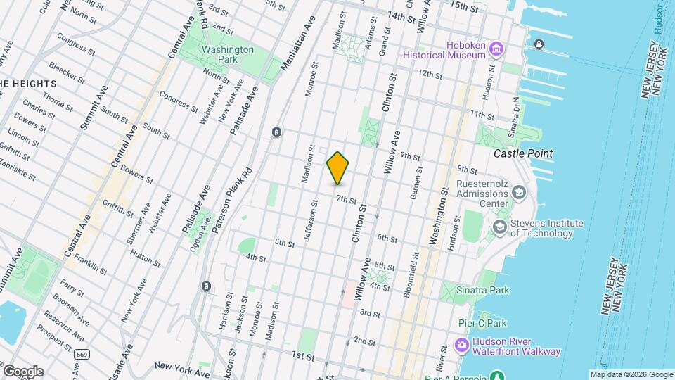 709 Adams St Map and Location Details