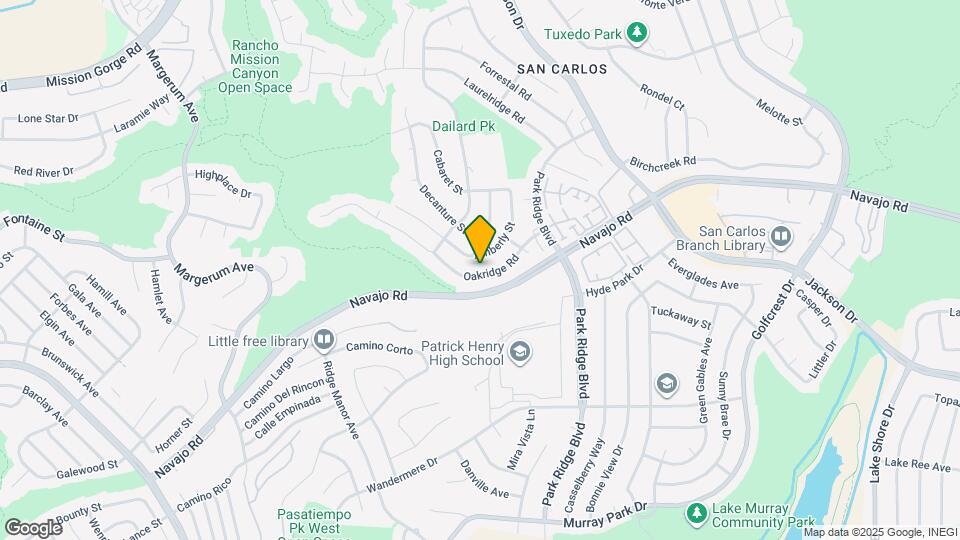 6570 Oakridge Rd Map and Location Details