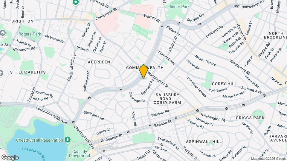 1634 Commonwealth Ave, Unit 15 Mapa y Detalles de la Ubicación