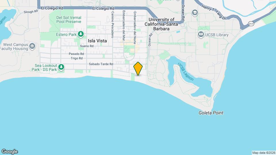 6525 Del Playa Dr Mapa y Detalles de la Ubicación