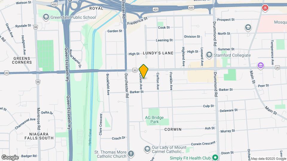 5950 Corwin Ave Map and Location Details