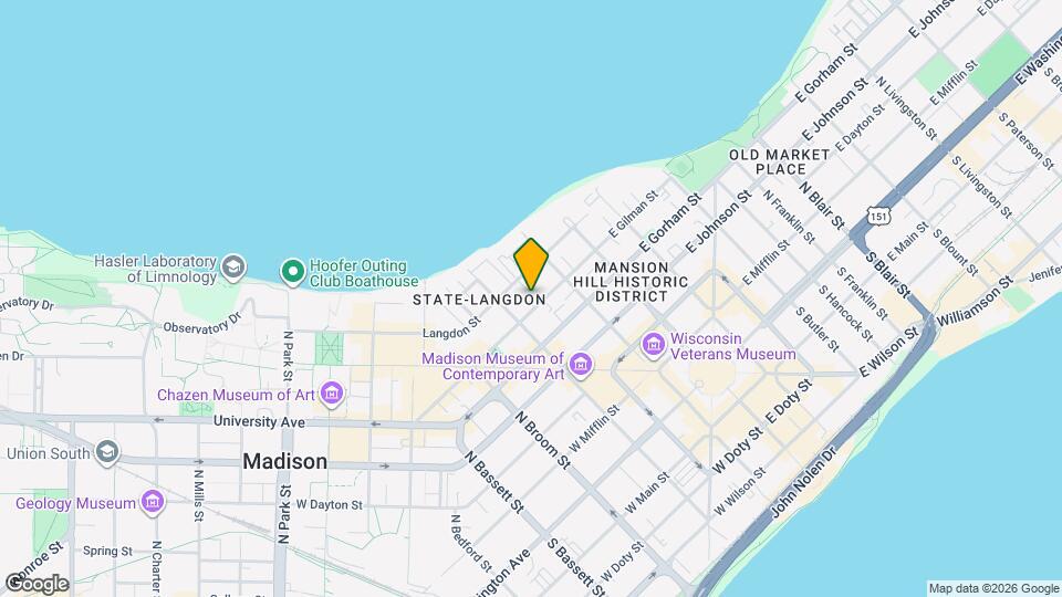 134 W Gilman St Map and Location Details