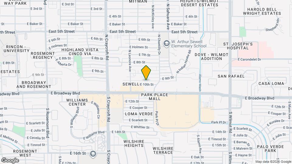 5725 E 10th St Map and Location Details