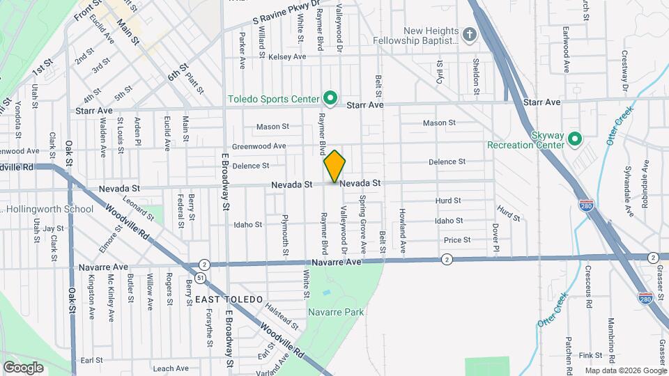 1518 Nevada St Map and Location Details