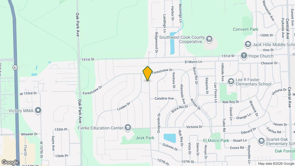 15238 Ridgeland Ave Mapa y Detalles de la Ubicación
