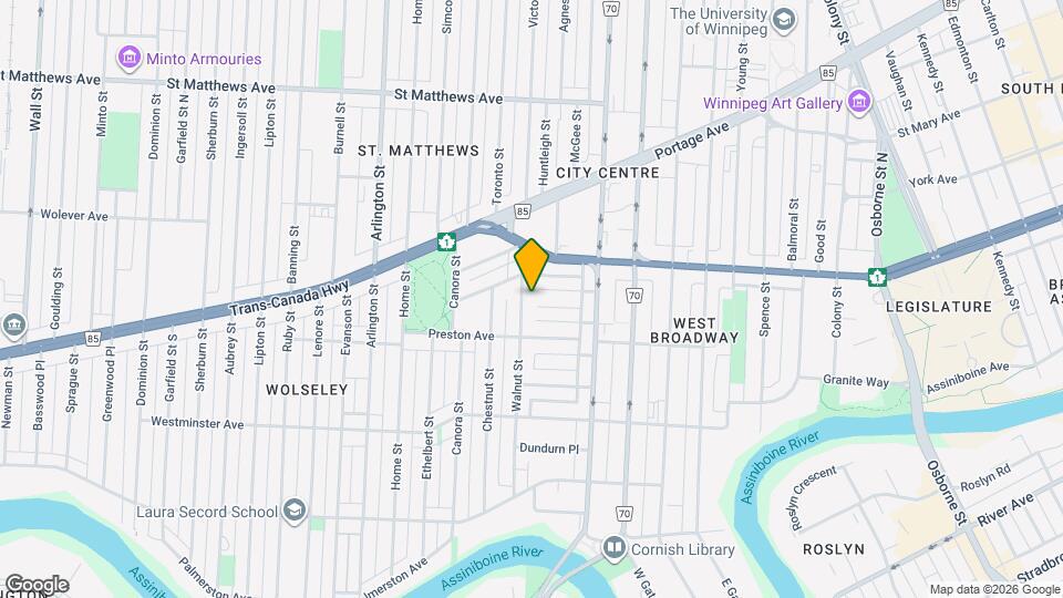 217 Walnut St Map and Location Details