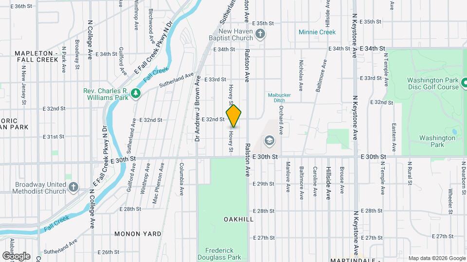 3117 Hovey St Map and Location Details