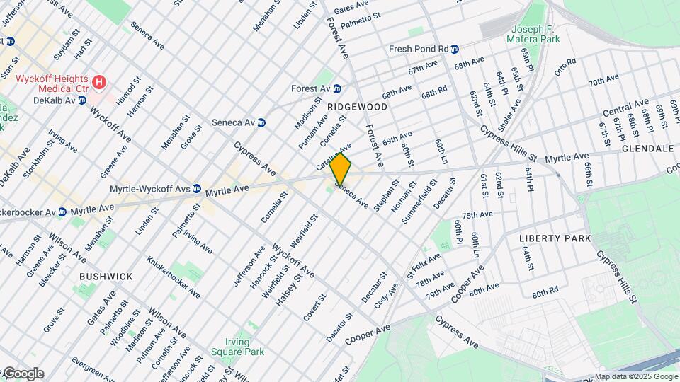 954 Seneca Ave Map and Location Details