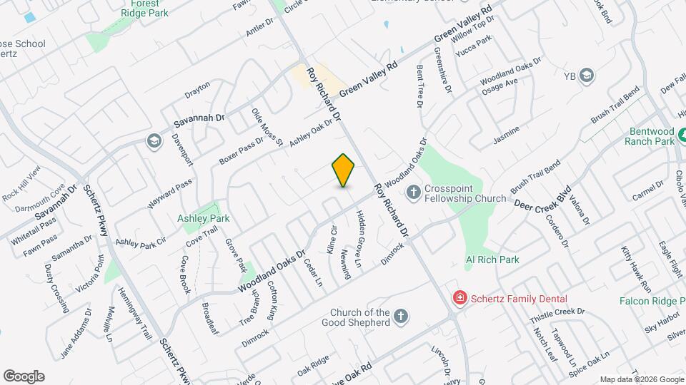 2809 Hidden Grove Ln Map and Location Details