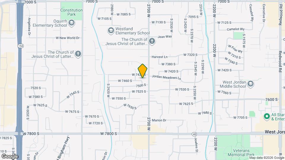 2730 W 7460 S Map and Location Details