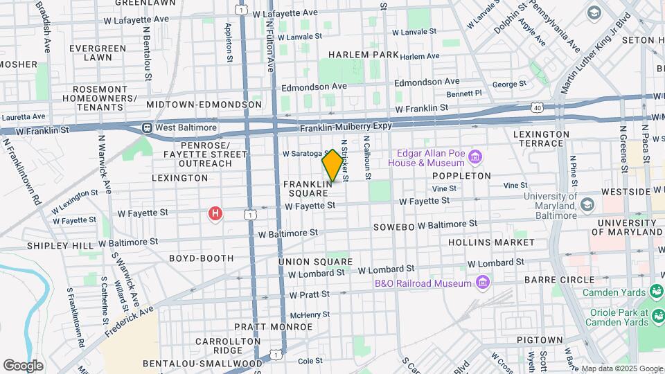 1523 W Lexington St Mapa y Detalles de la Ubicación