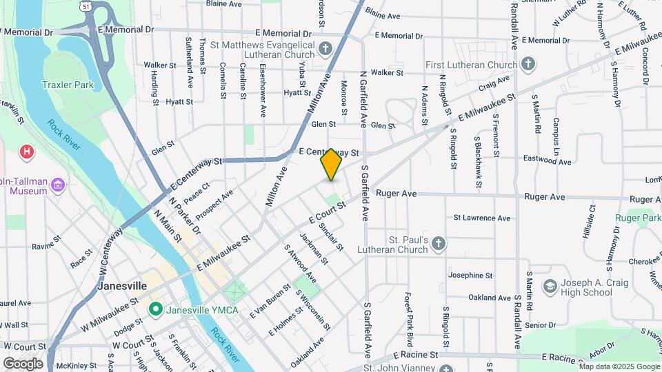 820 E Milwaukee St Map and Location Details