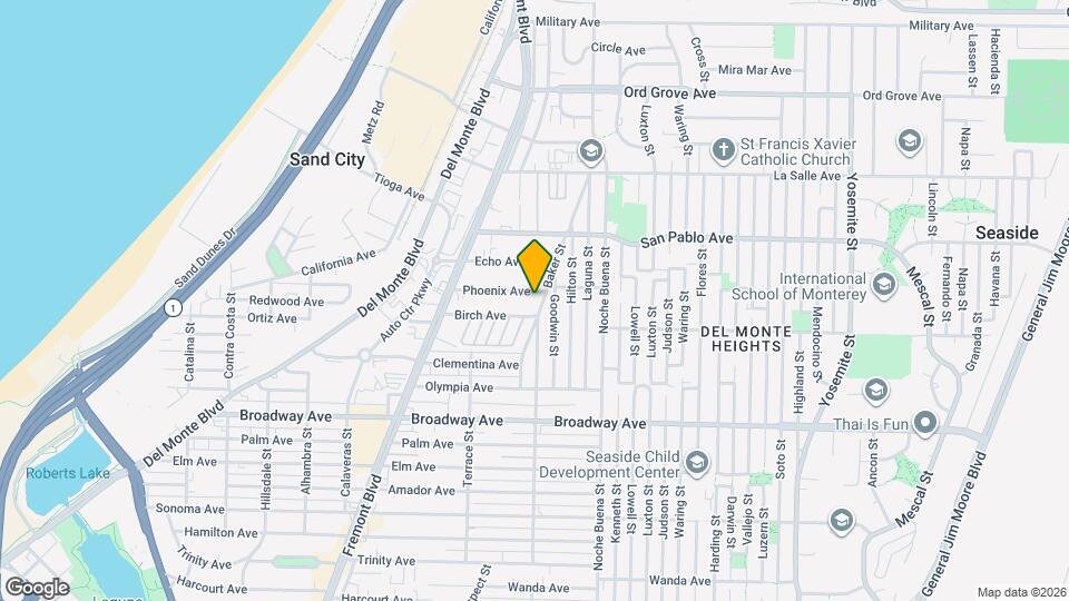 1188 Phoenix Ave Map and Location Details