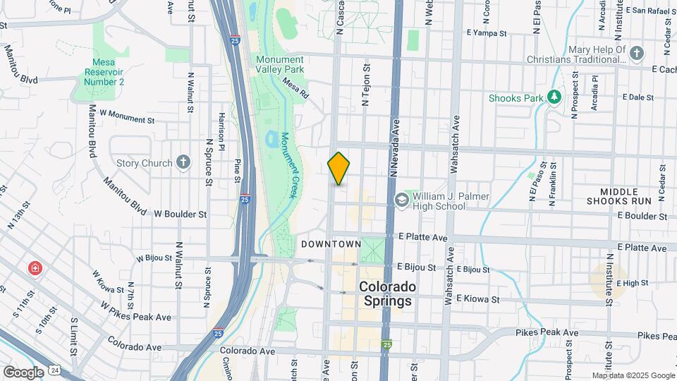 415 N Cascade Ave Map and Location Details