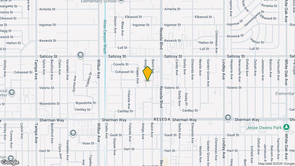 7418 Amigo Ave Map and Location Details