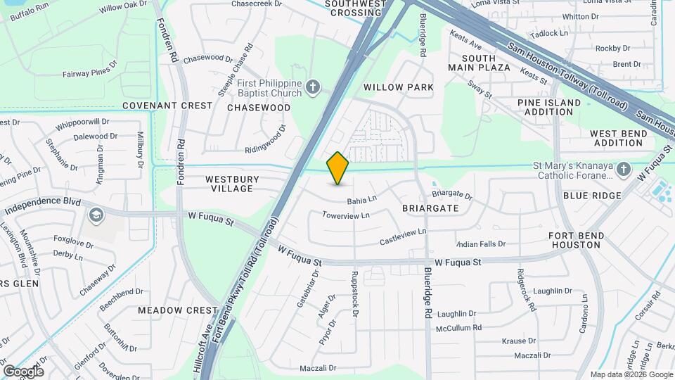 7427 Briargate Dr Map and Location Details