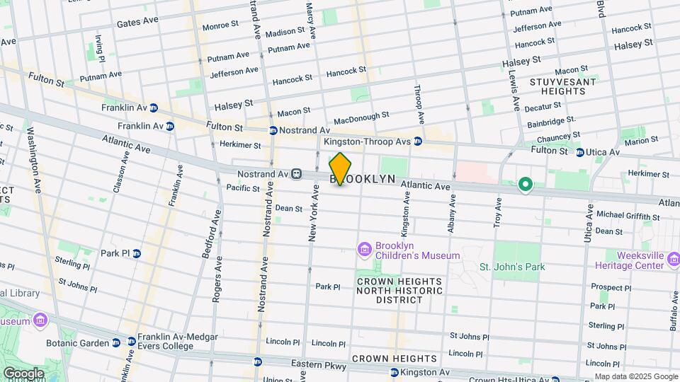 1399 Pacific St Map and Location Details