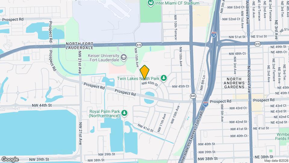 1401 NW 45th St Map and Location Details