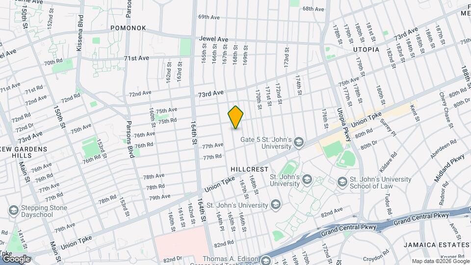 76-25 167th St Map and Location Details