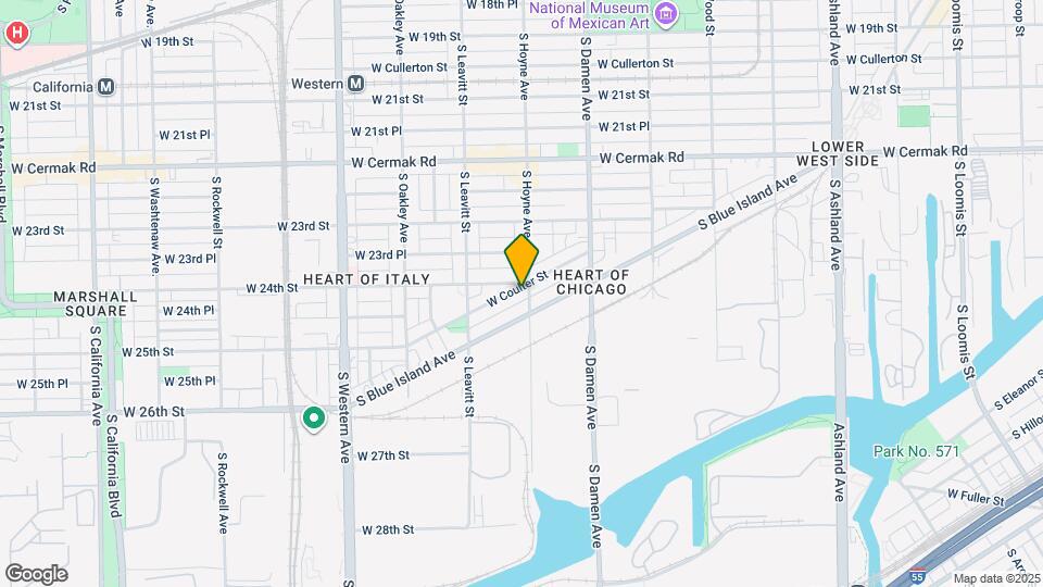 2107 W Coulter St Map and Location Details