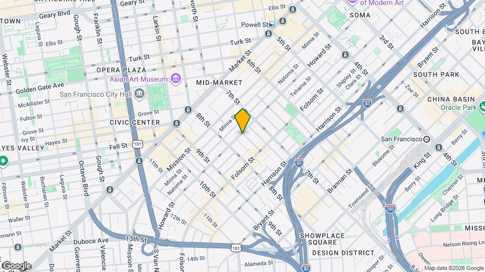 1155 Howard St Mapa y Detalles de la Ubicación