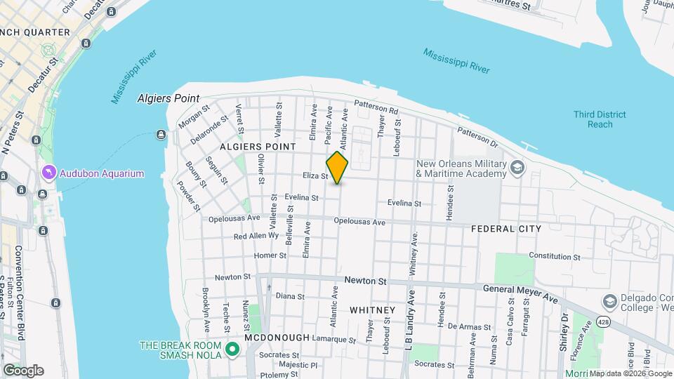 527 Atlantic Ave Map and Location Details