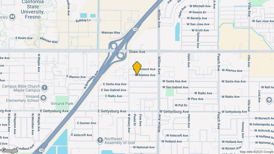 934 W Alamos Ave Map and Location Details