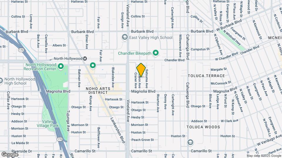 5248 1/2 Cleon Ave Map and Location Details