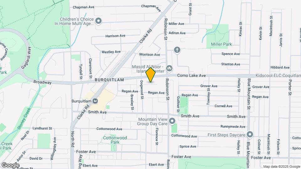 Bright 3 Bed 2 Bath Corner Unit in Burquitlam Map and Location Details