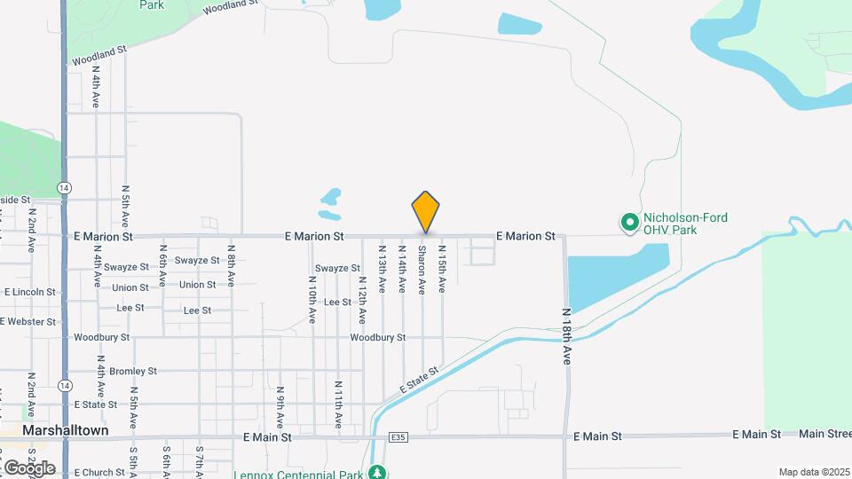 River Oaks IHA Partnership Apartments and Nearby Marshalltown