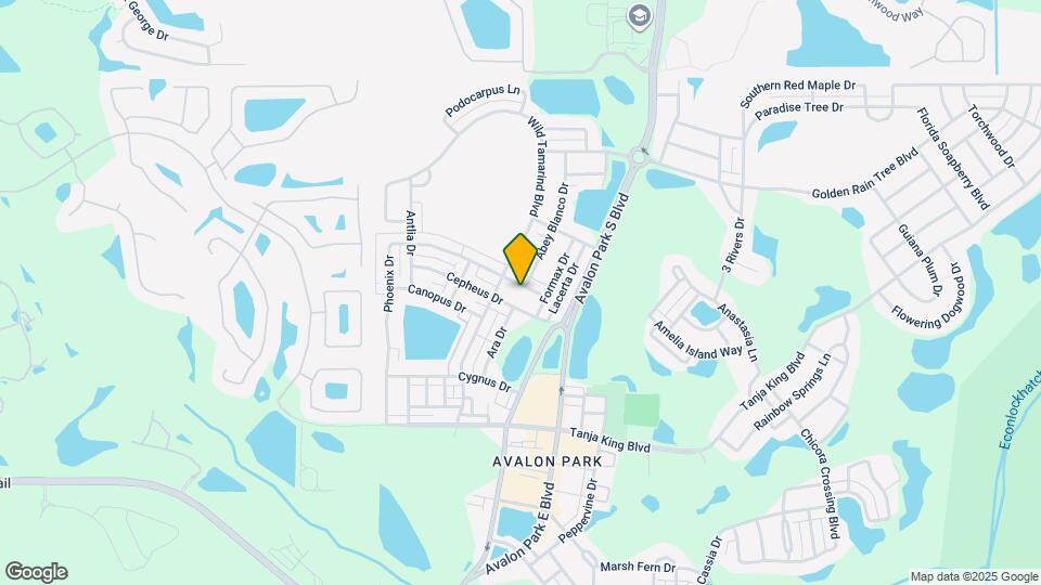 Avalon Park corner end Townhome featuring  Map and Location Details