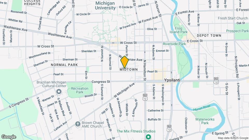 604 Pearl St Map and Location Details