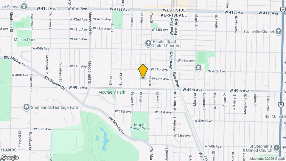 6436 Vine St Map and Location Details