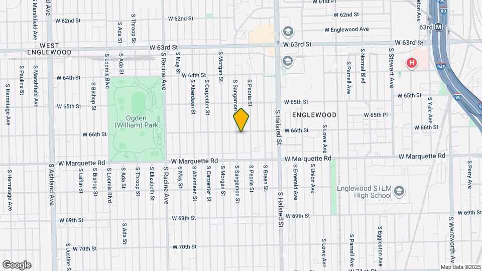 6607 S Sangamon St Map and Location Details