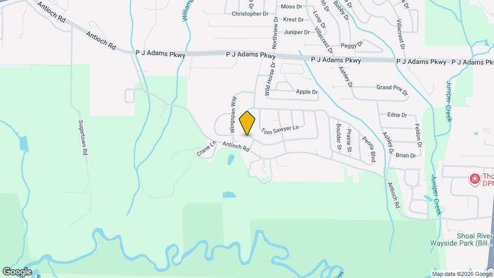 404 Riverchase Blvd Map and Location Details