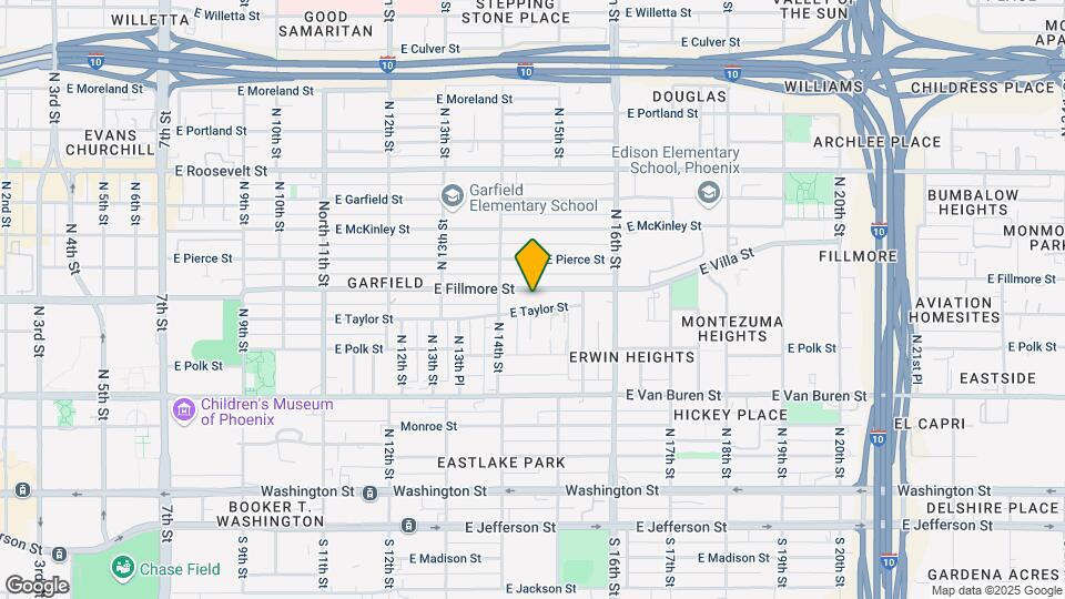 1429 E Fillmore St Map and Location Details
