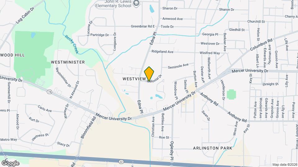 1574 Colonial Dr Map and Location Details