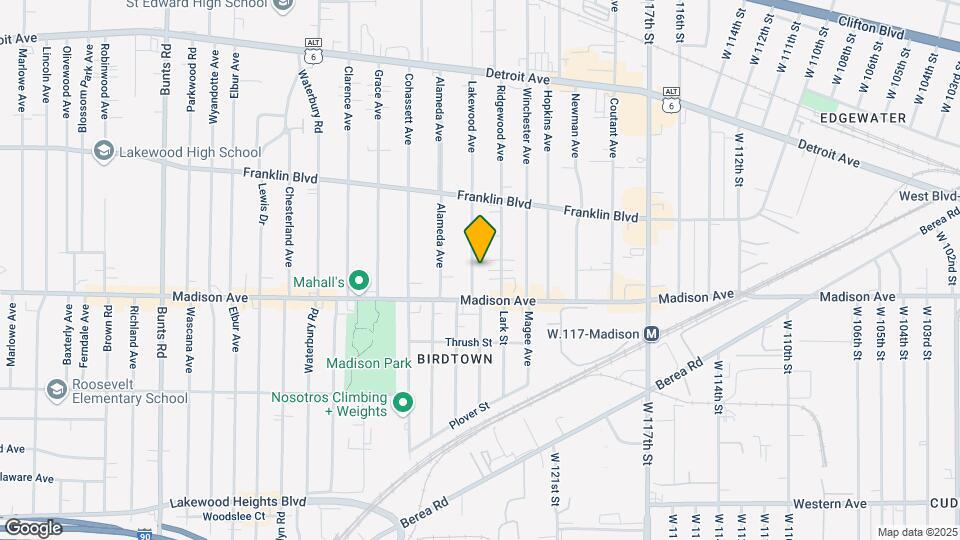 1631 Lakewood Ave, Unit Downstairs Unit Mapa y Detalles de la Ubicación
