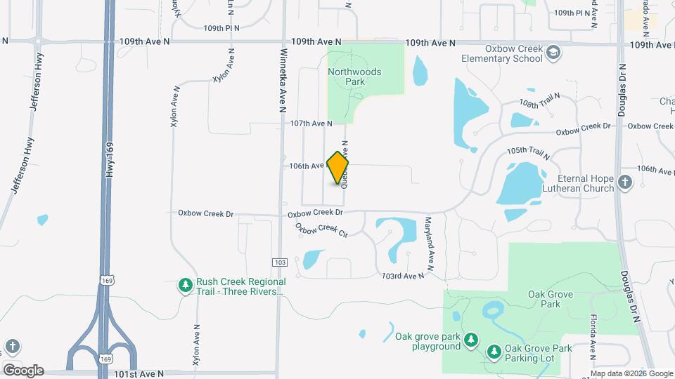 10517 Quebec Ave N Map and Location Details